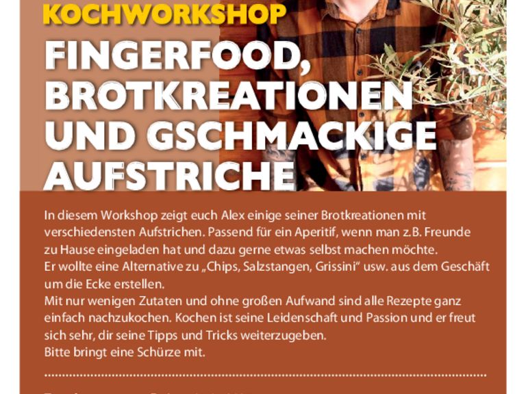 Fingerfood + Brotkreationen und gschmackige Aufstriche