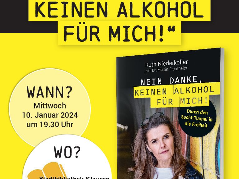 Buchvorstellung "Nein danke, keinen Alkohol für mich!"