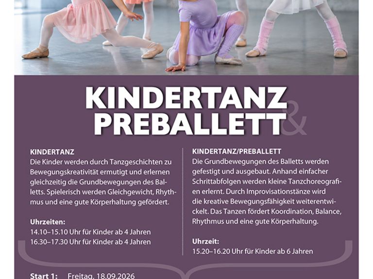 Kindertanz + Preballett  