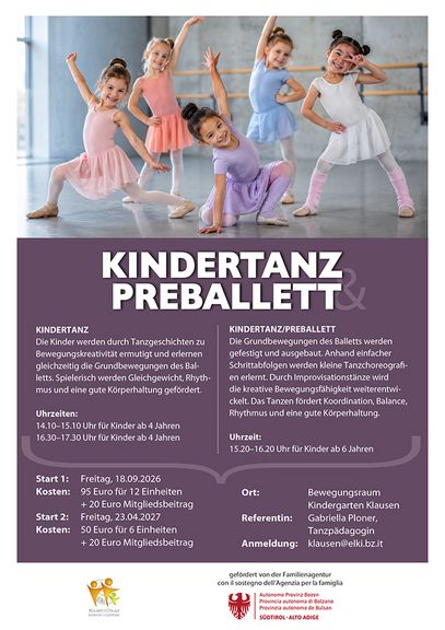 Kindertanz + Preballett  
