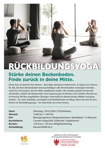 Yoga post-parto - Rafforza il pavimento pelvico e ritrova il tuo equilibrio.