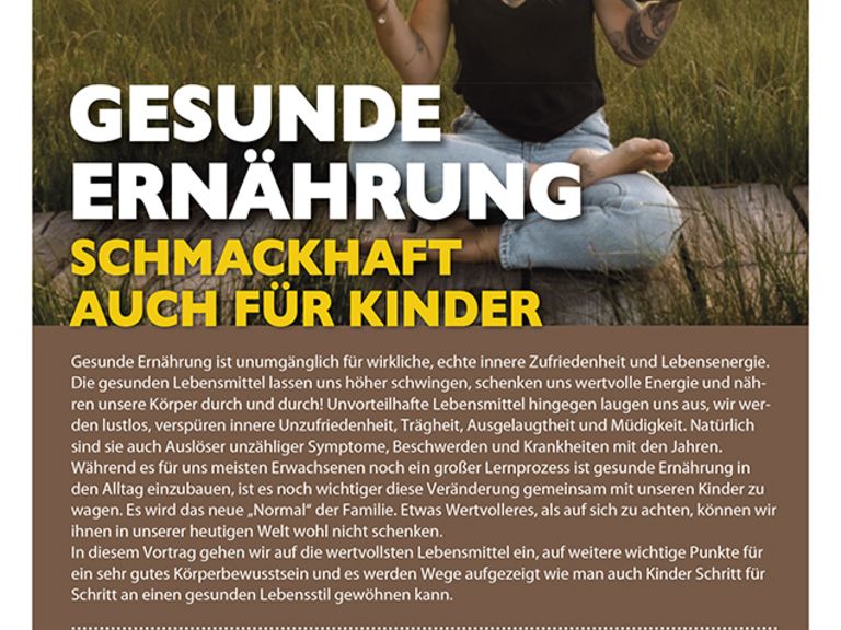 Vortrag: Gesunde Ernährung - Schmackhaft auch für Kinder