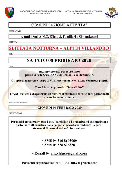 Slittata Notturna alla Alpi di Villandro