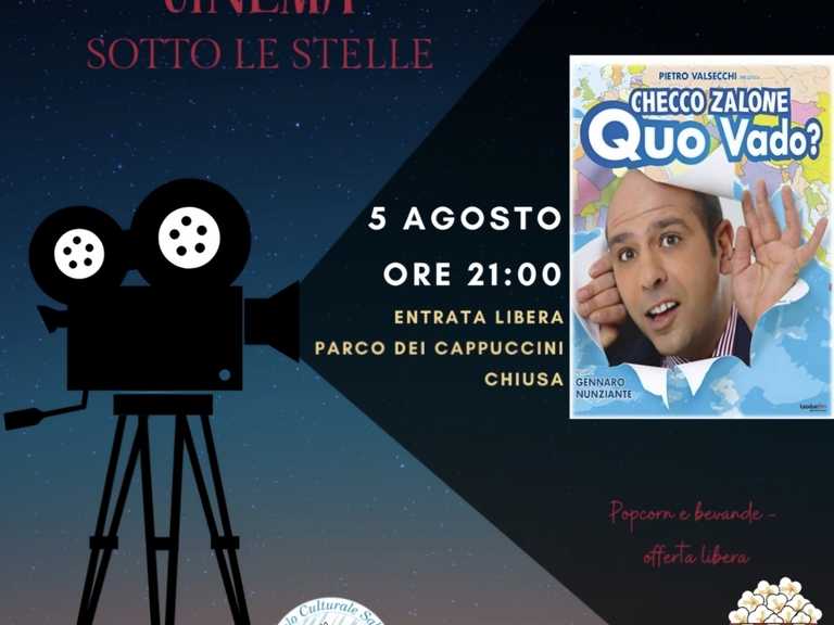 "Cinema sotto le stelle" presenta "QUO VADO?" con Checco Zalone