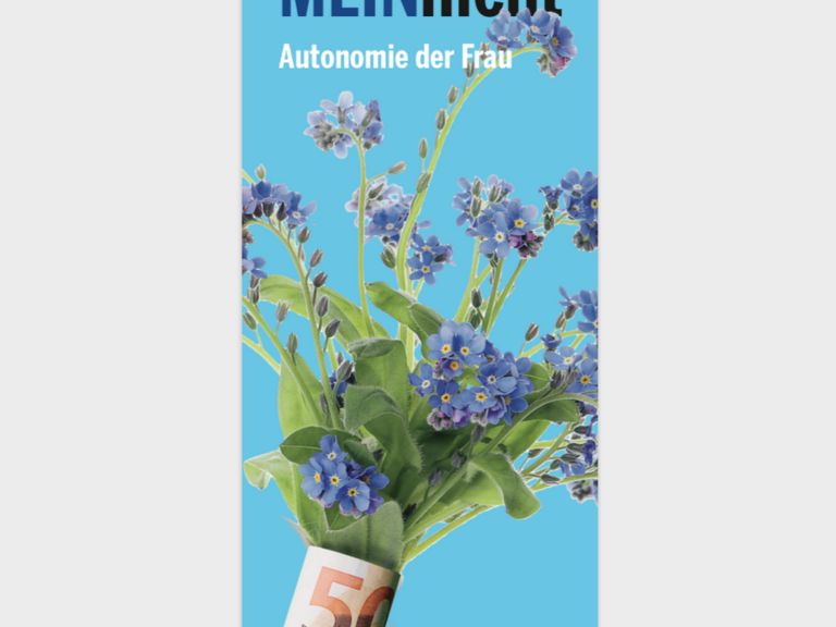 "VergissMEINnicht" Aktion "Autonomie der Frau"