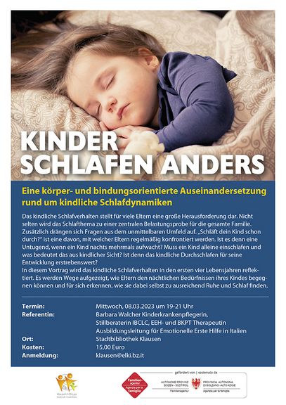 Kinder schlafen anders  Eine körper- und bindungsorientierte Auseinandersetzung rund um kindliche Schlafdynamiken