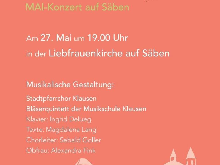 Mai-Konzert in Liebfrauenkirche auf Säben