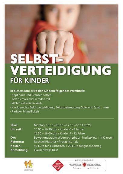 Selbst-Verteidigung für Kinder