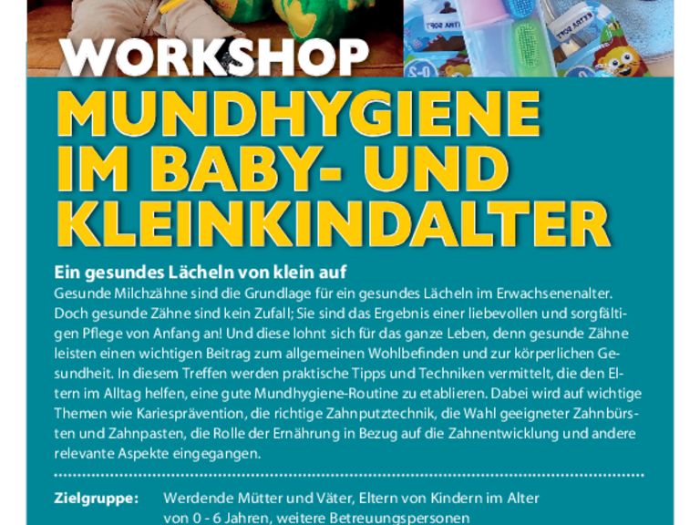 Workshop: Mundhygiene im Baby- und Kleinkindalter 