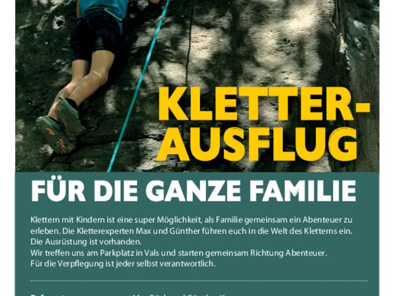 Viaggio di arrampicata per tutta la famiglia