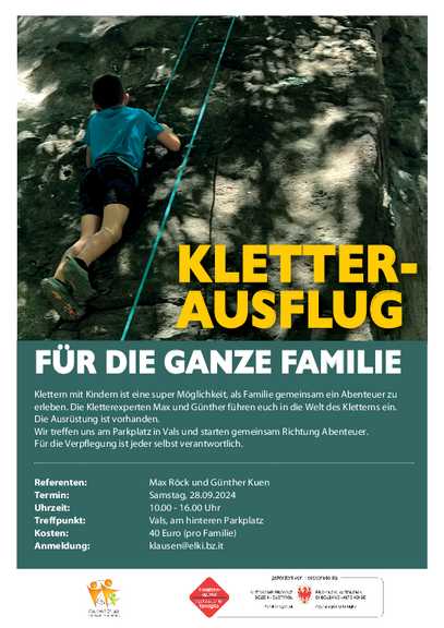 Kletterausflug für die ganze Familie