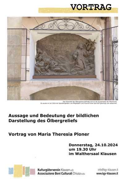 Vortrag Ölbergszene - Relief Klausen