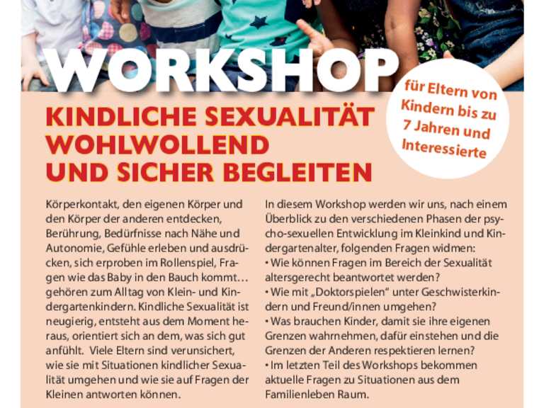 Workshop: „Kindliche Sexualität wohlwollend und sicher begleiten“