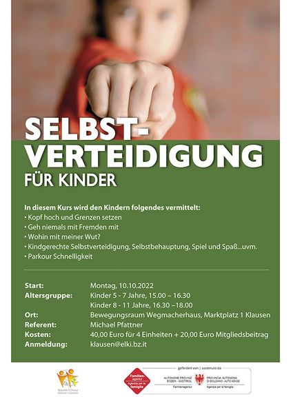 Selbst-Verteidigung für Kinder