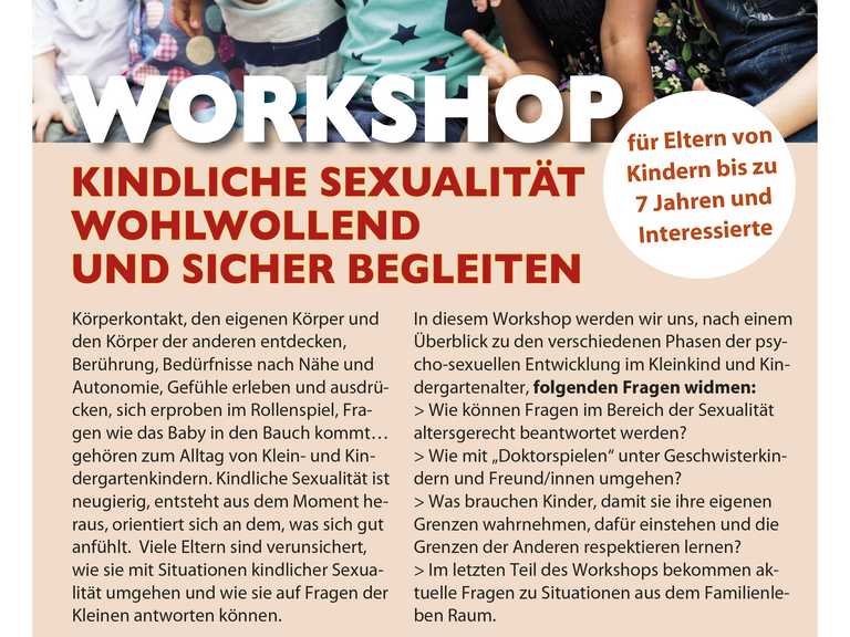 Workshop: „Kindliche Sexualität wohlwollend und sicher begleiten“