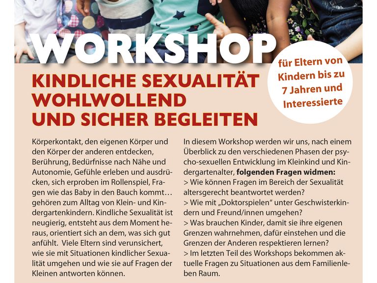 Workshop: „Kindliche Sexualität wohlwollend und sicher begleiten“