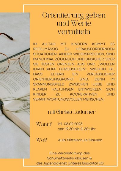 Orientierung geben und Werte vermitteln