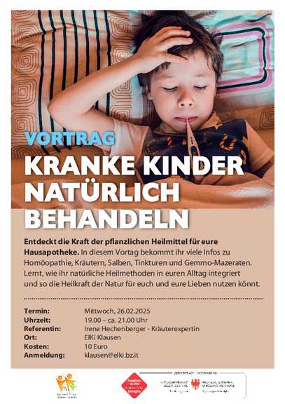 Kranke Kinder - natürlich behandeln