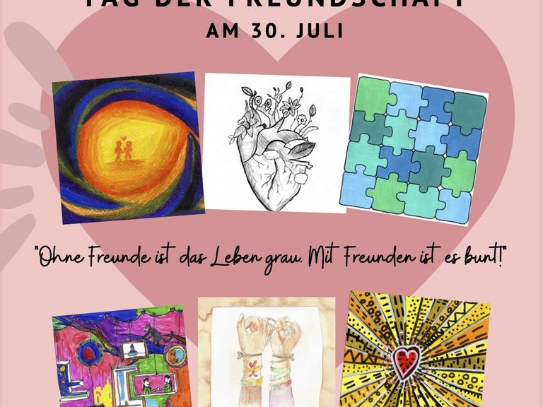 Postkartenaktion zum Tag der Freundschaft
