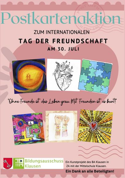 Postkartenaktion zum Tag der Freundschaft
