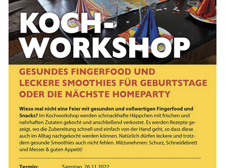 Workshop in cucina: Fingerfood e Smoothies per compleanni e feste