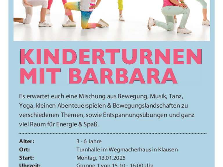 Ginnastica per bambini con Barbara