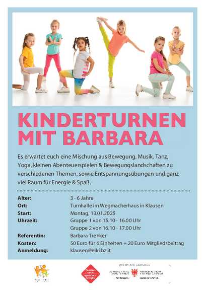 Kinderturnen mit Barbara