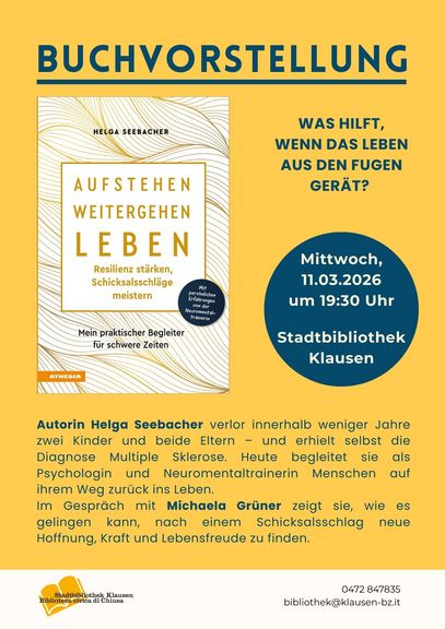 Buchvorstellung: Aufstehen, weitergehen, leben