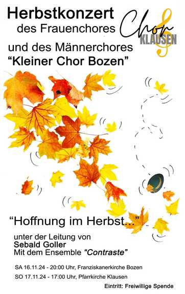 Chorkonzert 'HOFFNUNG IM HERBST'