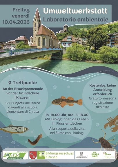 Laboratorio ambientale: scopri la vita nel fiume insieme a biologhe e biologi.