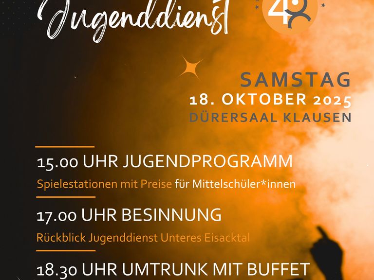 40° anniversario Jugenddienst Unteres Eisacktal