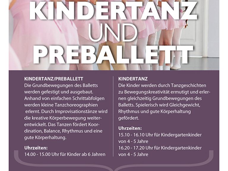 Kindertanz und Preballett 
