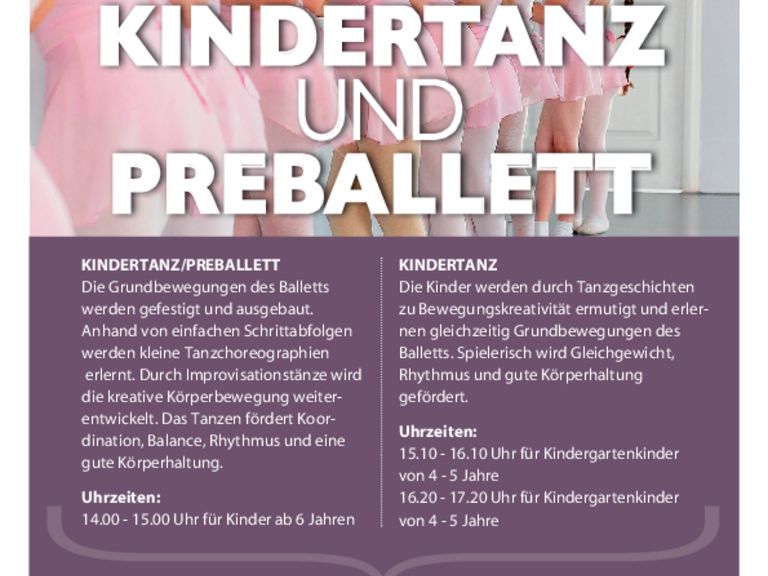 Kindertanz/Preballett
