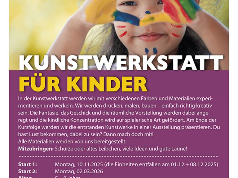 Kunstwerkstatt für Kinder