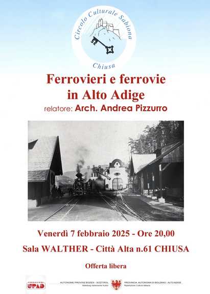 CONFERENZA  Ferrovieri e ferrovie in Alto Adige