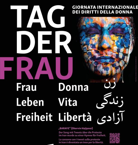 Frau Leben Freiheit (Postkartenaktion zum Tag der Frau)