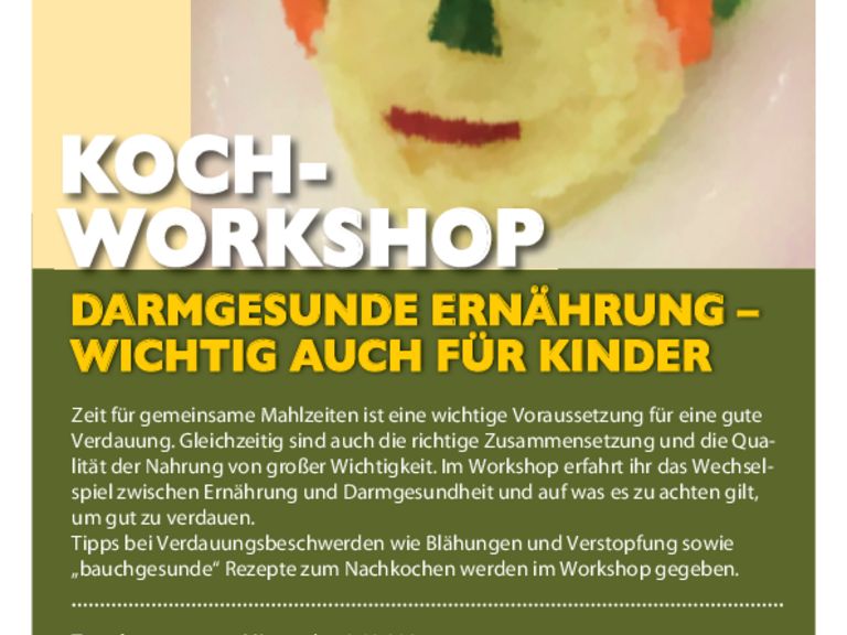 Workshop: Darmgesunde Ernährung – Wichtig auch für Kinder