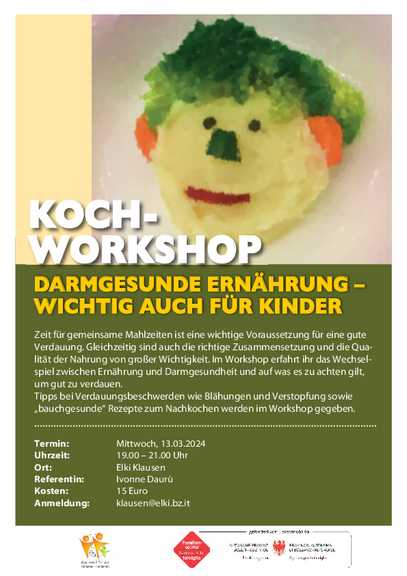 Workshop: Darmgesunde Ernährung – Wichtig auch für Kinder