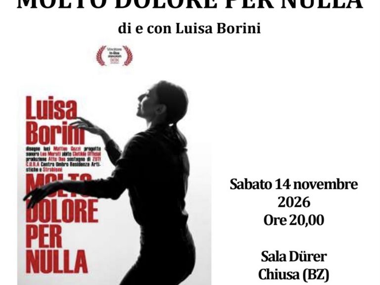 Spettacolo "MOLTO DOLORE PER NULLA"