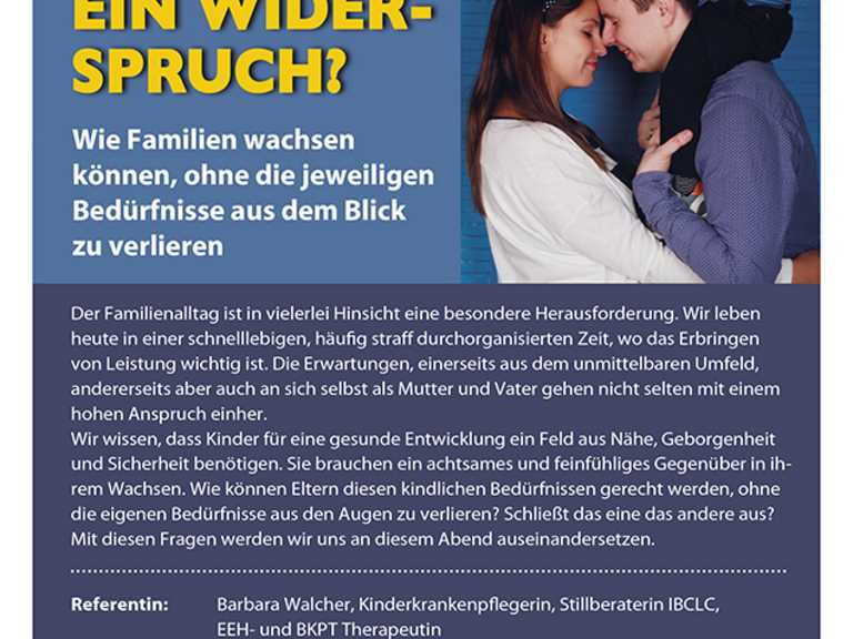 Elterliche und kindliche Bedürfnisse, ein Widerspruch? Wie Familien wachsen können, ohne die jeweiligen Bedürfnisse aus dem Blick zu verlieren 