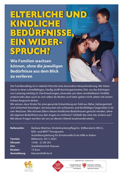 Elterliche und kindliche Bedürfnisse, ein Widerspruch? Wie Familien wachsen können, ohne die jeweiligen Bedürfnisse aus dem Blick zu verlieren