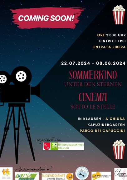 Sommerkino in Zusammenarbeit mit Vereinen