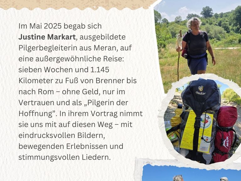 Vortrag 1.145 km zu Fuß von Brenner bis nach Rom 