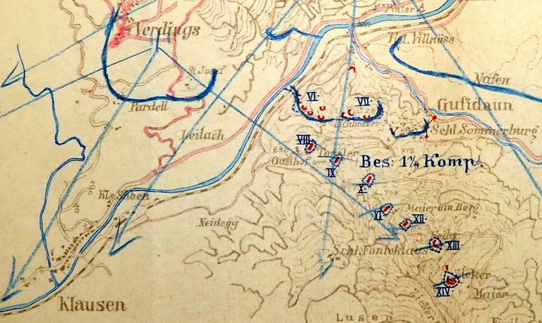 Verteidigungsanlagen in und um Klausen