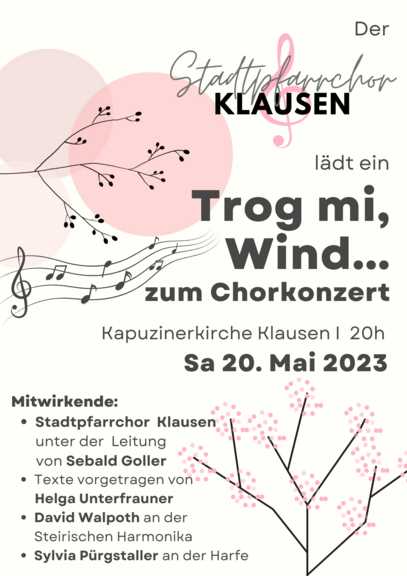 Chorkonzert 'Trog mi, Wind...'