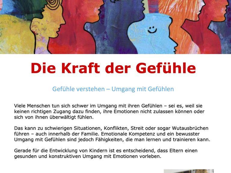 Die Kraft der Gefühle. Gefühle verstehen – Umgang mit Gefühlen