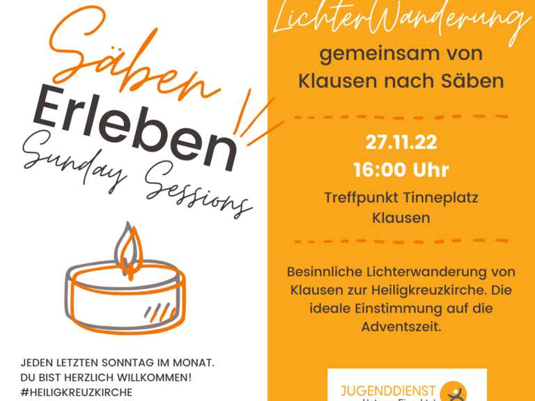 Säben erleben: Lichterwanderung