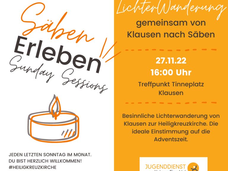 Säben erleben: Lichterwanderung