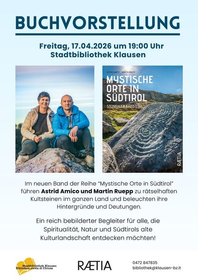 Erstpräsentation: Mystische Orte in Südtirol. Steinkult und Kultsteine