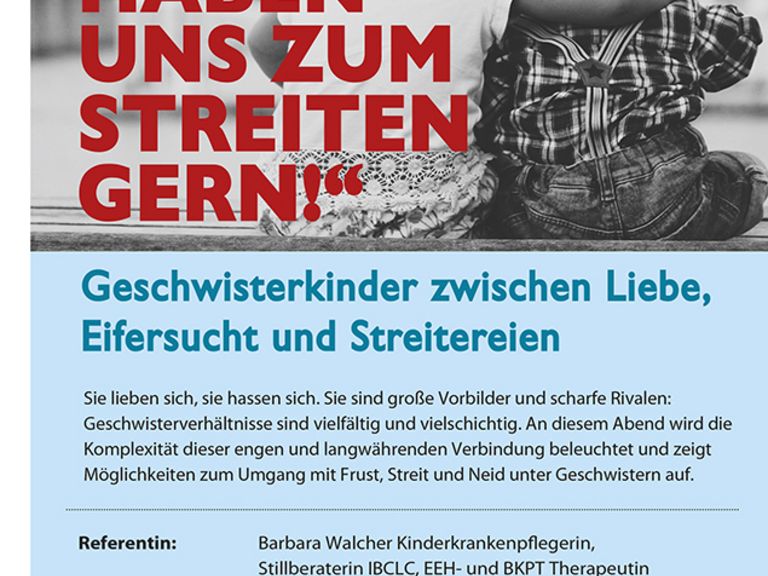 „Wir haben uns zum Streiten gern!“ Geschwisterkinder zwischen Liebe, Eifersucht und Streitereien